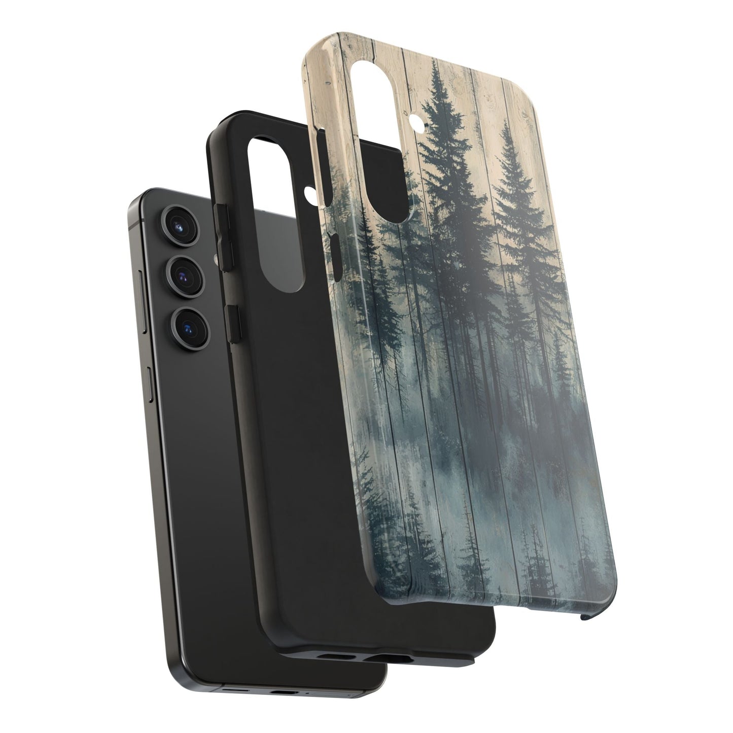 Misty Forest Samsung Galaxy Case - Rustic Nature - Inspired Protective Cover - BOGO Cases