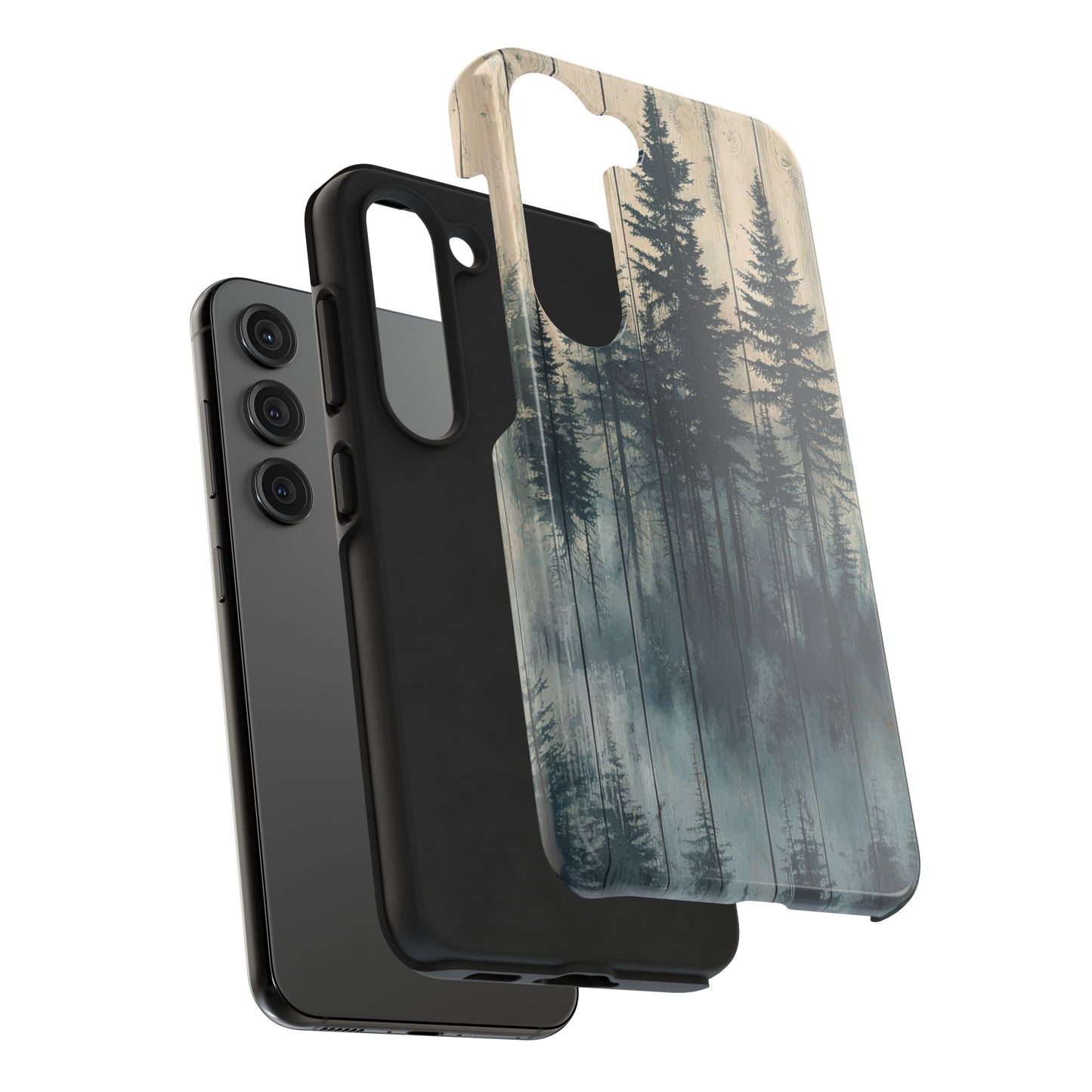 Misty Forest Samsung Galaxy Case - Rustic Nature - Inspired Protective Cover - BOGO Cases