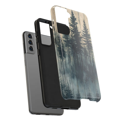 Misty Forest Samsung Galaxy Case - Rustic Nature - Inspired Protective Cover - BOGO Cases