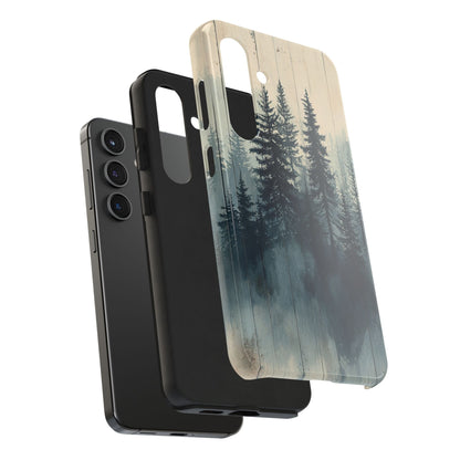 Misty Forest Wood Samsung Galaxy Case - Nature - Inspired Protective Cover - BOGO Cases