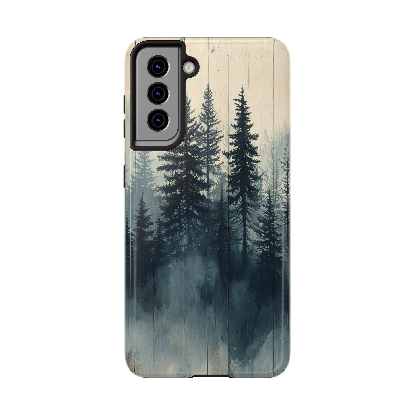 Misty Forest Wood Samsung Galaxy Case - Nature - Inspired Protective Cover - BOGO Cases