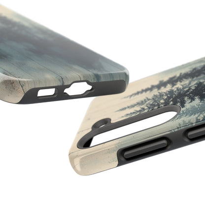 Misty Forest Wood Samsung Galaxy Case - Nature - Inspired Protective Cover - BOGO Cases