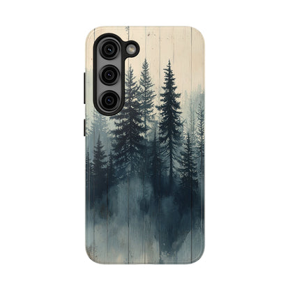 Misty Forest Wood Samsung Galaxy Case - Nature - Inspired Protective Cover - BOGO Cases