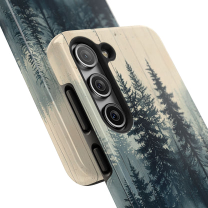 Misty Forest Wood Samsung Galaxy Case - Nature - Inspired Protective Cover - BOGO Cases