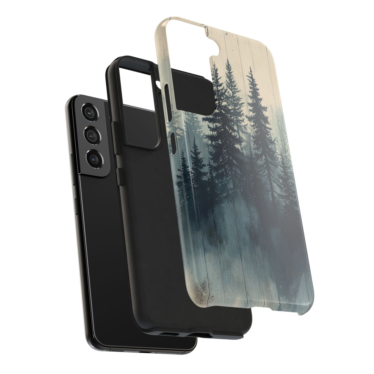 Misty Forest Wood Samsung Galaxy Case - Nature - Inspired Protective Cover - BOGO Cases