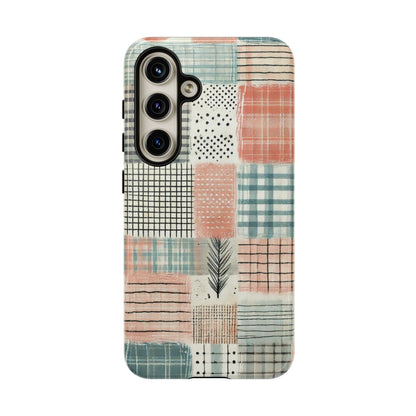 Modern Patchwork Pastel – Stylish Protection with Quilted Farmhouse Vibes - BOGO Cases