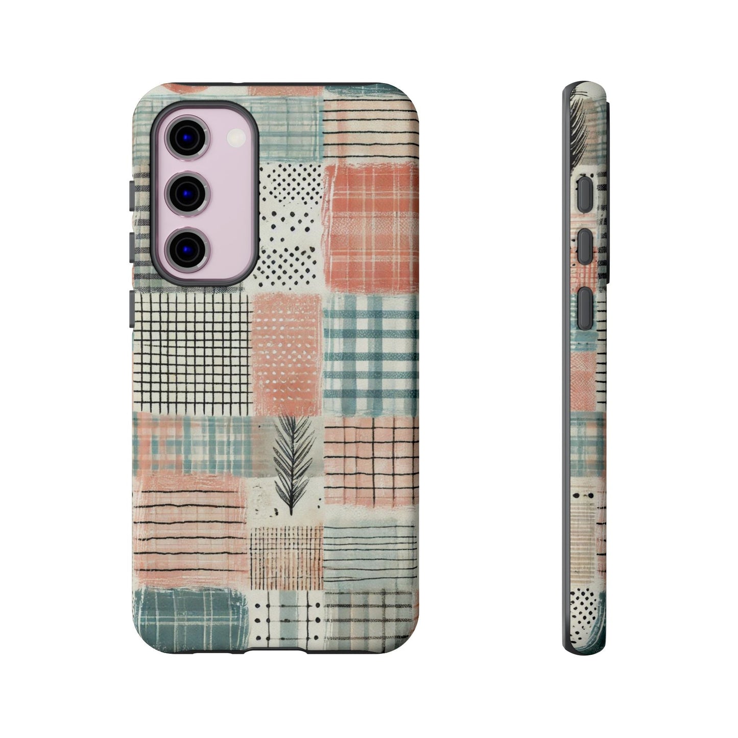 Modern Patchwork Pastel – Stylish Protection with Quilted Farmhouse Vibes - BOGO Cases