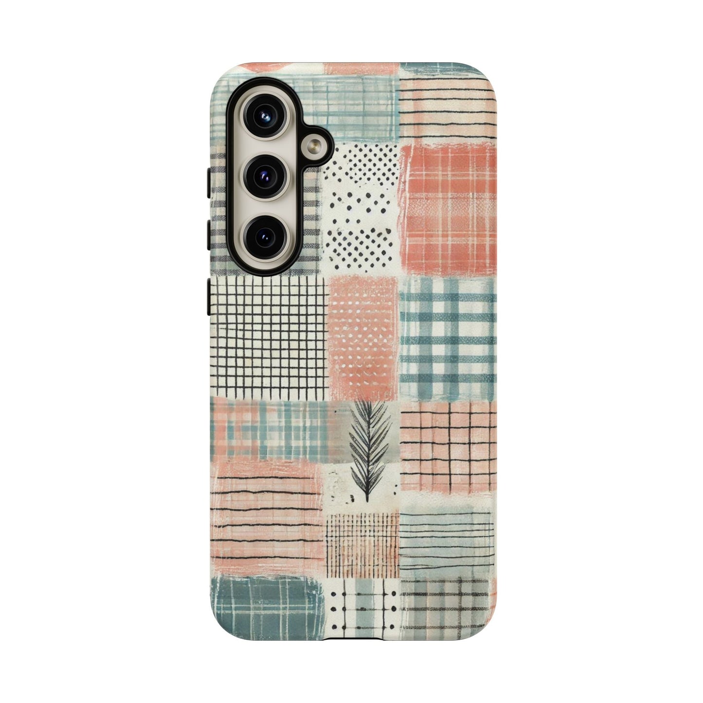 Modern Patchwork Pastel – Stylish Protection with Quilted Farmhouse Vibes - BOGO Cases