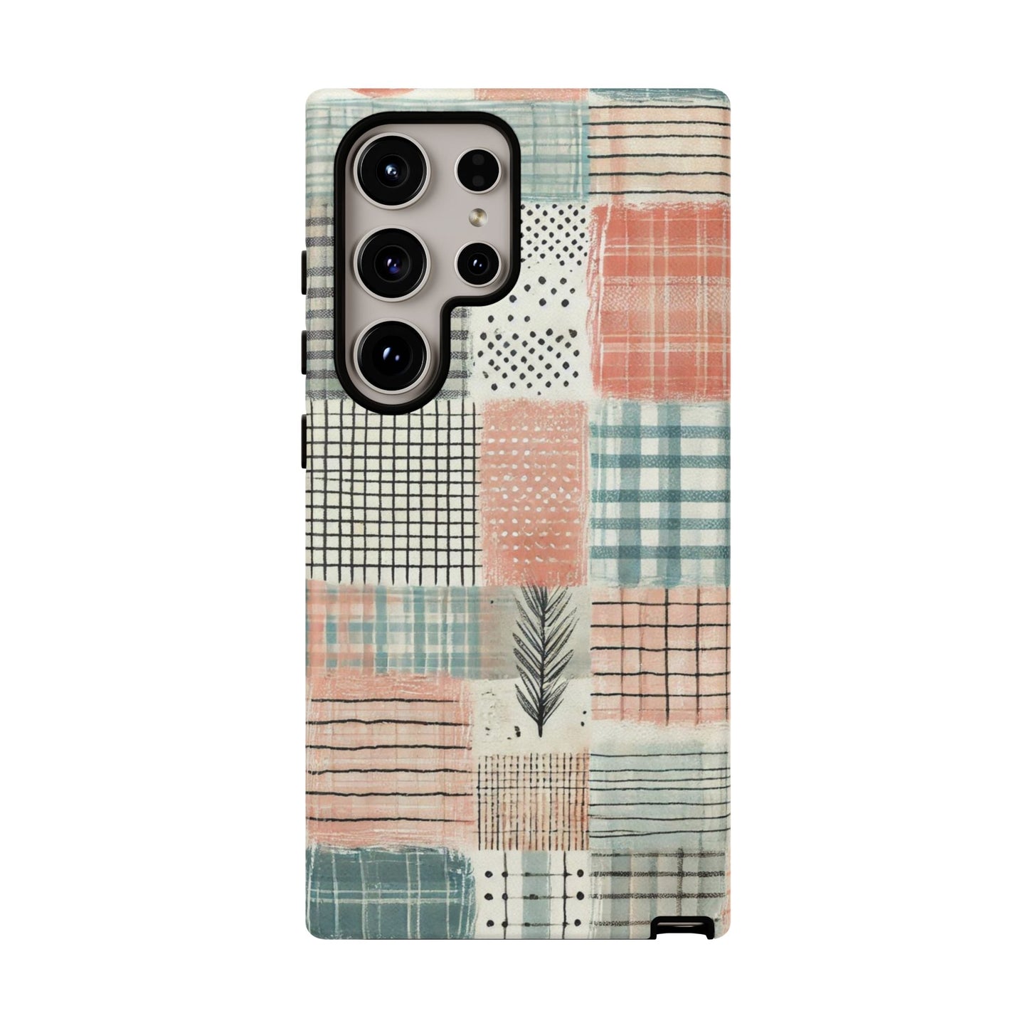 Modern Patchwork Pastel – Stylish Protection with Quilted Farmhouse Vibes - BOGO Cases