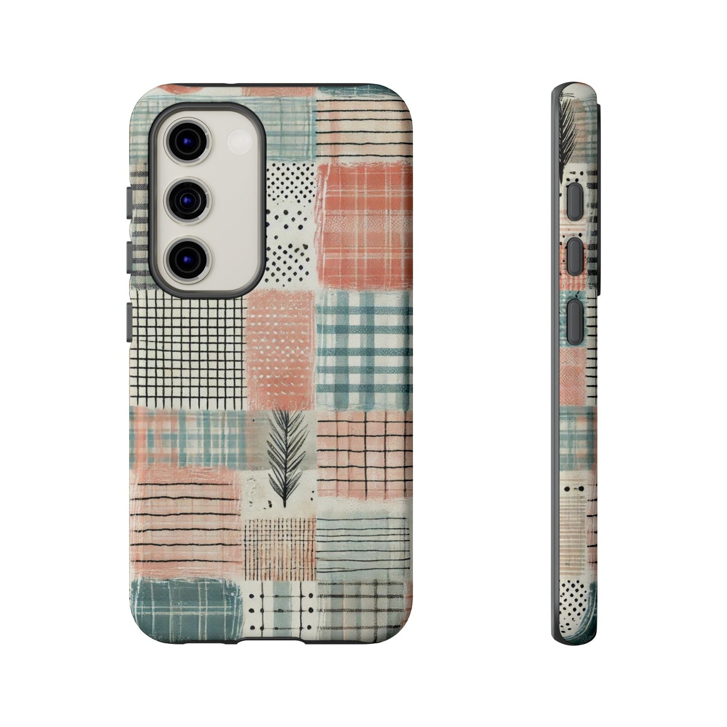 Modern Patchwork Pastel – Stylish Protection with Quilted Farmhouse Vibes - BOGO Cases