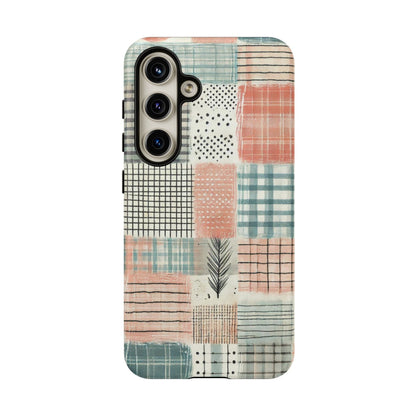 Modern Patchwork Pastel – Stylish Protection with Quilted Farmhouse Vibes - BOGO Cases