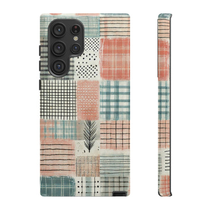 Modern Patchwork Pastel – Stylish Protection with Quilted Farmhouse Vibes - BOGO Cases