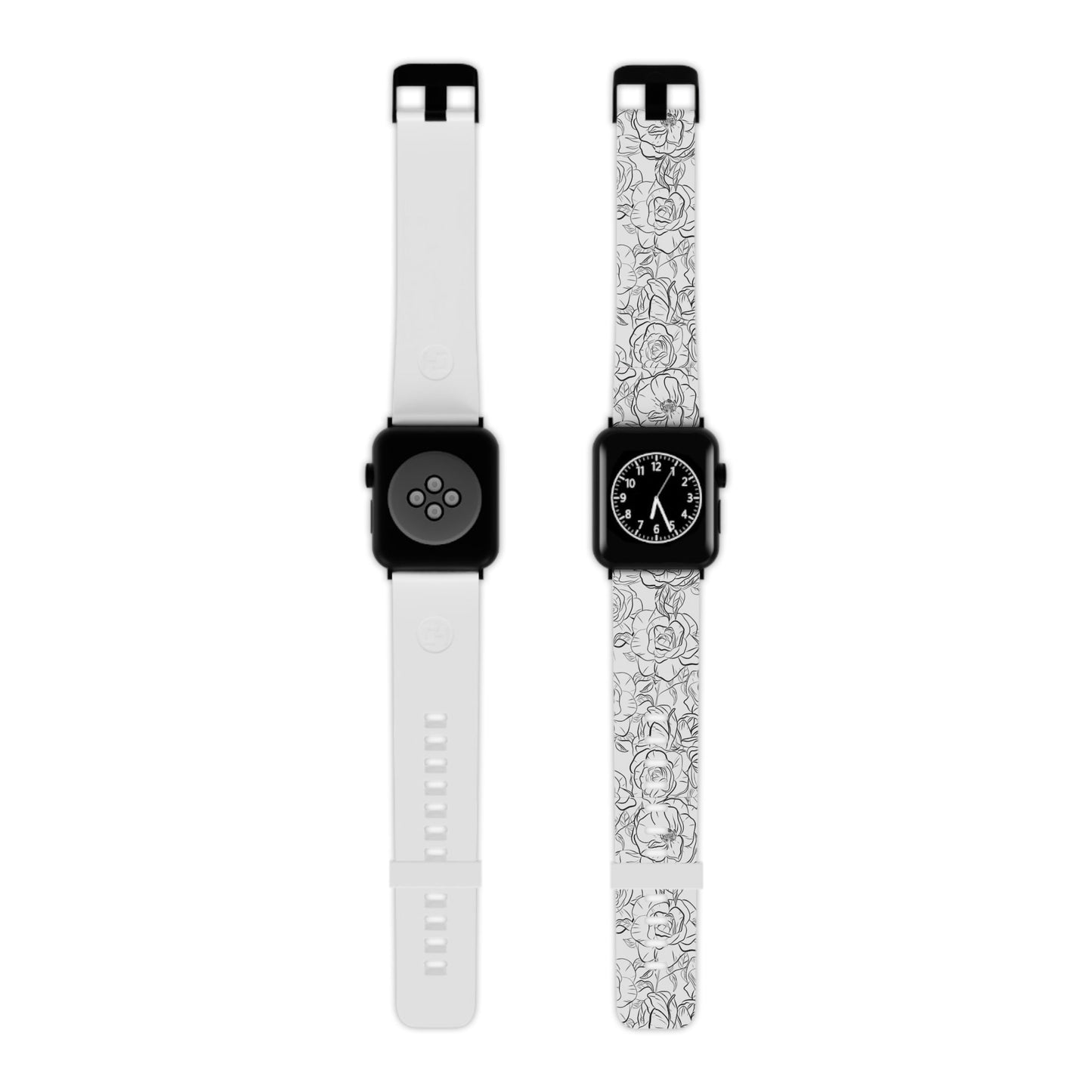 Monochrome Rose Garden Apple Watch Band - BOGO Cases