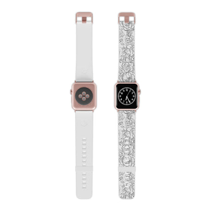 Monochrome Rose Garden Apple Watch Band - BOGO Cases