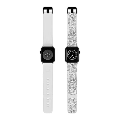 Monochrome Rose Garden Apple Watch Band - BOGO Cases