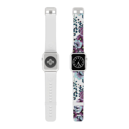 Moody Purple & Teal Floral Apple Watch Band - BOGO Cases