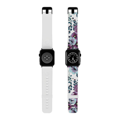 Moody Purple & Teal Floral Apple Watch Band - BOGO Cases