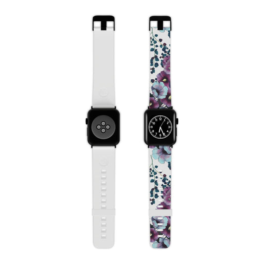 Moody Purple & Teal Floral Apple Watch Band - BOGO Cases