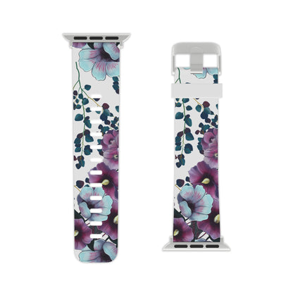 Moody Purple & Teal Floral Apple Watch Band - BOGO Cases