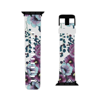 Moody Purple & Teal Floral Apple Watch Band - BOGO Cases
