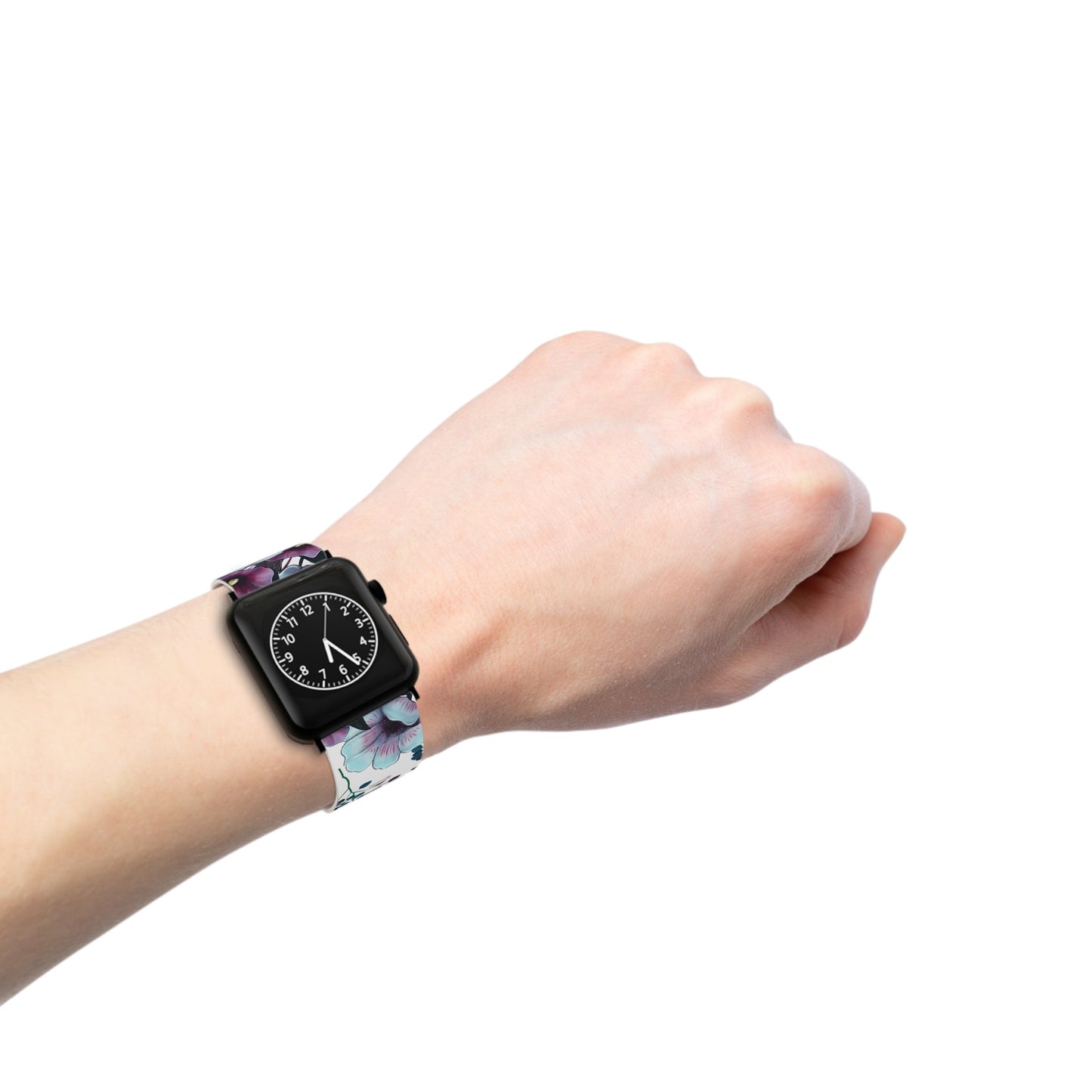 Moody Purple & Teal Floral Apple Watch Band - BOGO Cases