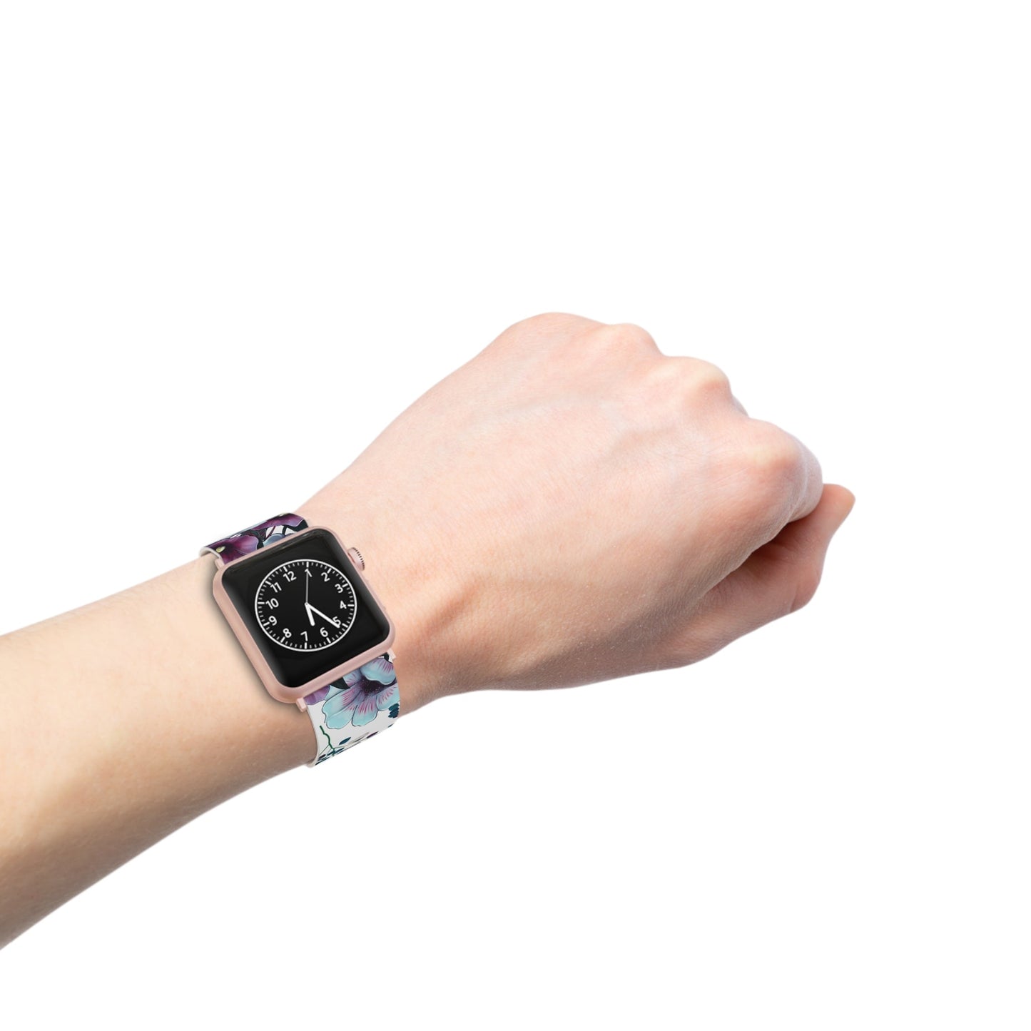Moody Purple & Teal Floral Apple Watch Band - BOGO Cases