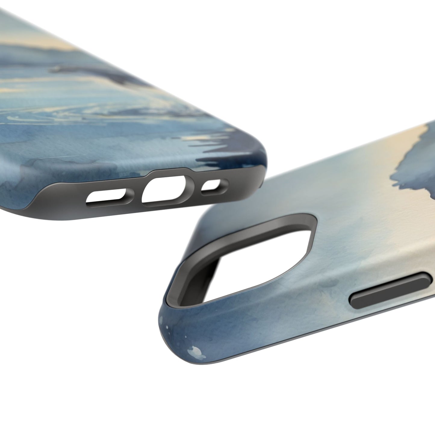 Moonlight Dolphin Watercolor MagSafe iPhone Case - BOGO Cases