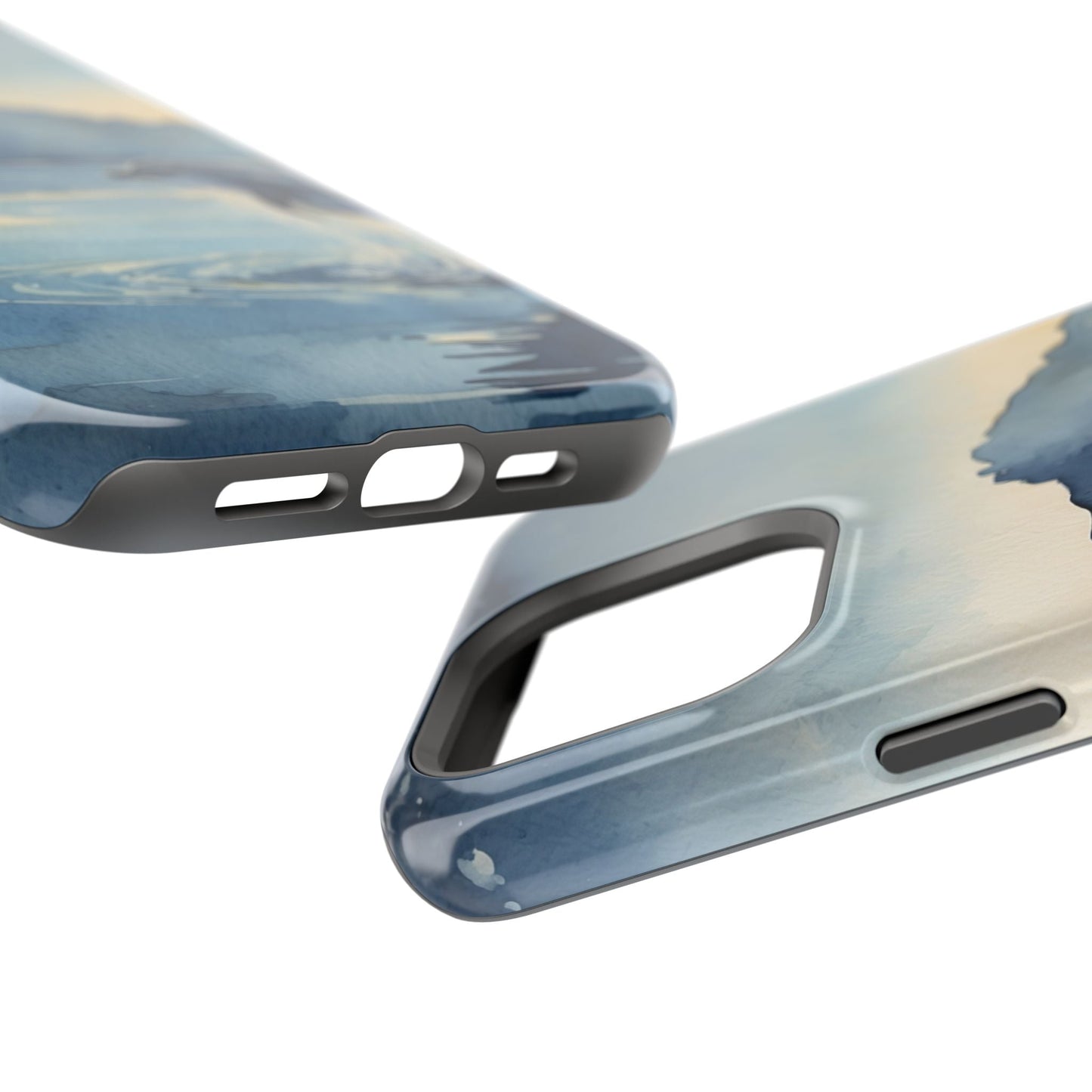 Moonlight Dolphin Watercolor MagSafe iPhone Case - BOGO Cases