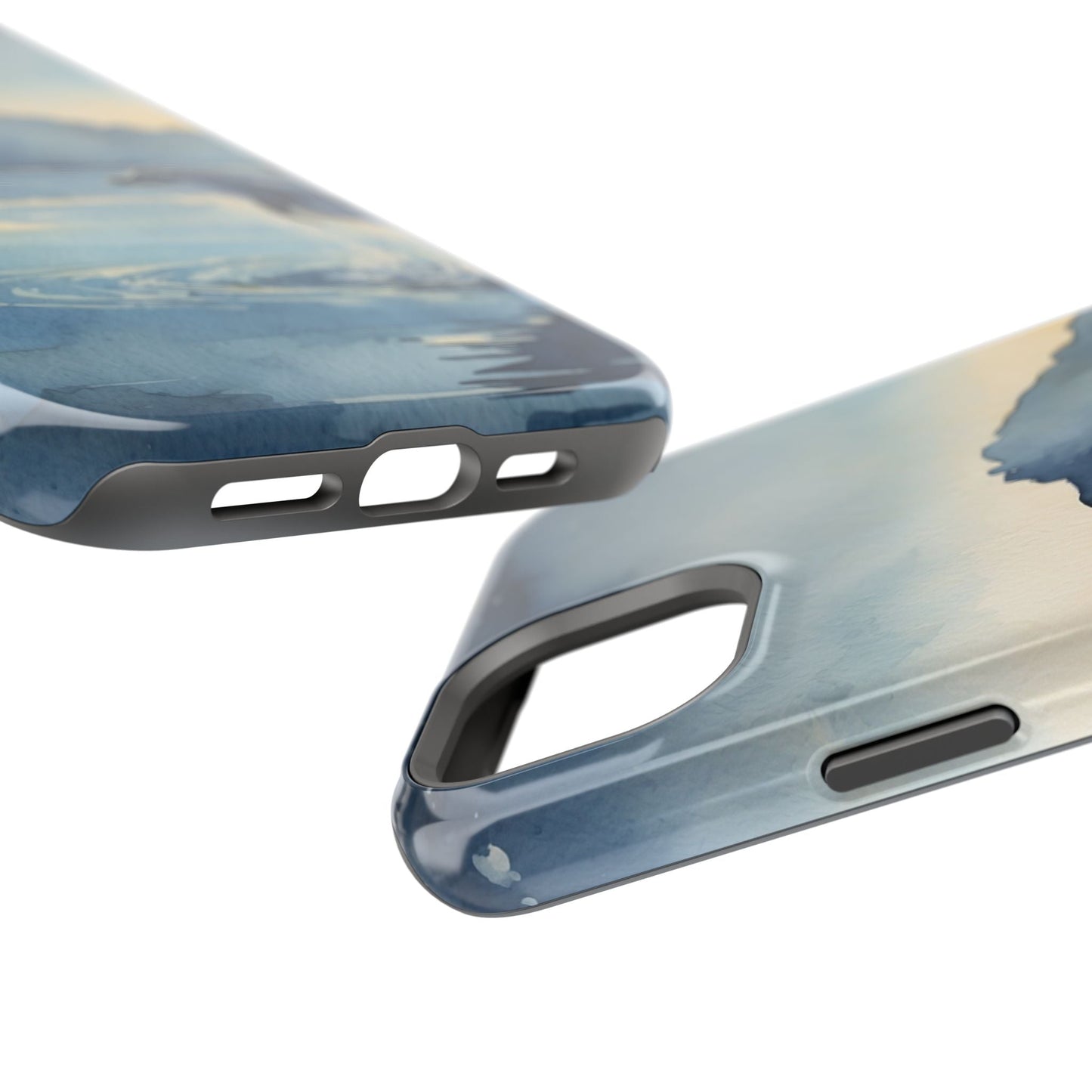 Moonlight Dolphin Watercolor MagSafe iPhone Case - BOGO Cases