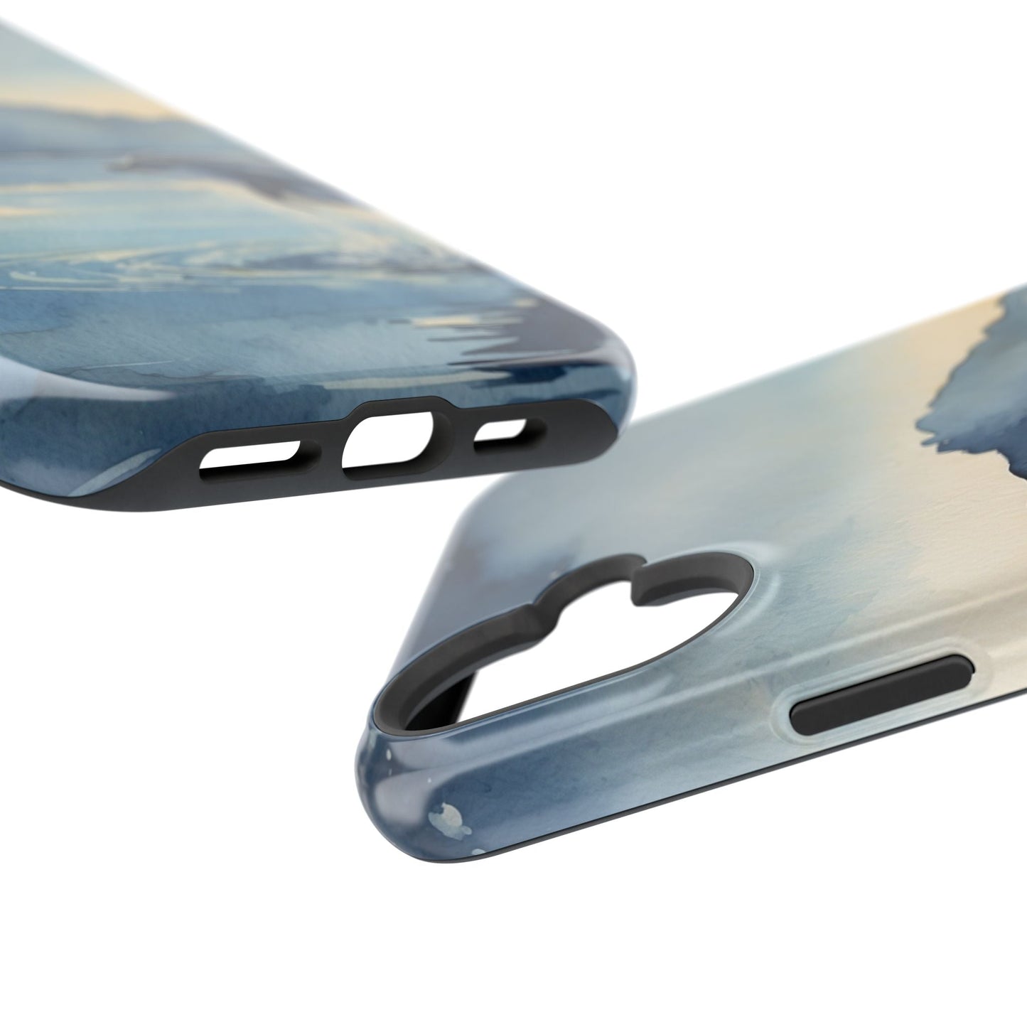 Moonlight Dolphin Watercolor MagSafe iPhone Case - BOGO Cases
