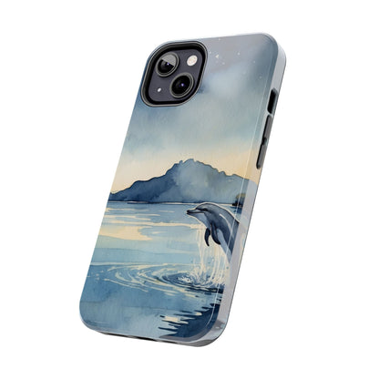 Moonlit Dolphin Watercolor iPhone Case - BOGO Cases