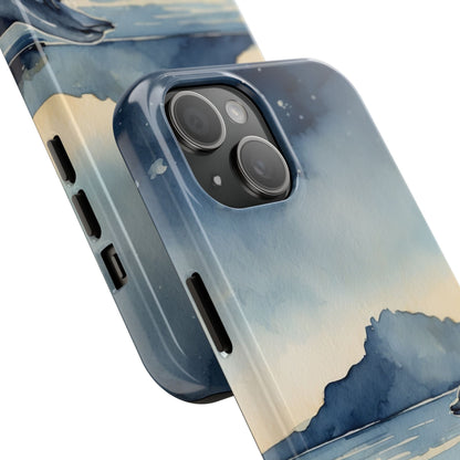 Moonlit Dolphin Watercolor iPhone Case - BOGO Cases