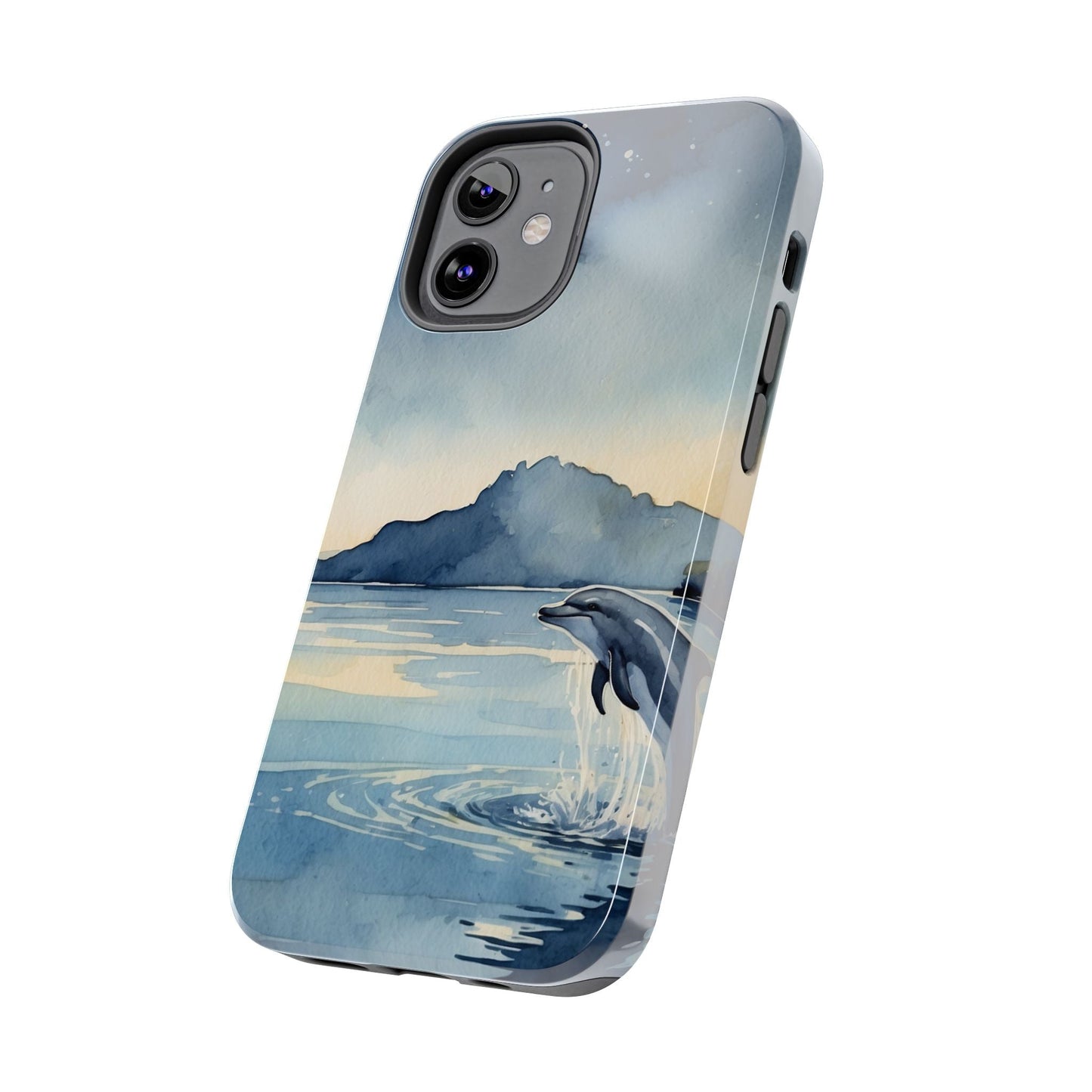 Moonlit Dolphin Watercolor iPhone Case - BOGO Cases