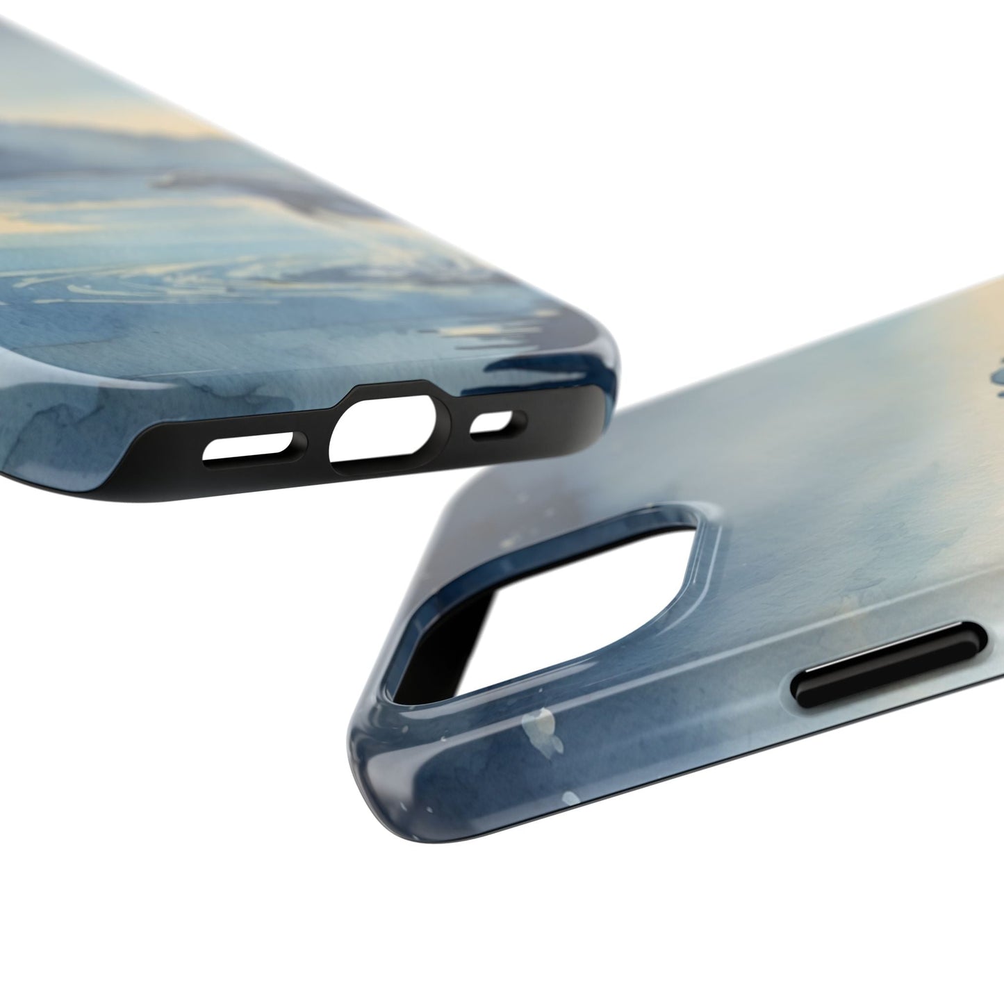 Moonlit Dolphin Watercolor iPhone Case - BOGO Cases