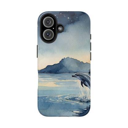 Moonlit Dolphin Watercolor iPhone Case - BOGO Cases