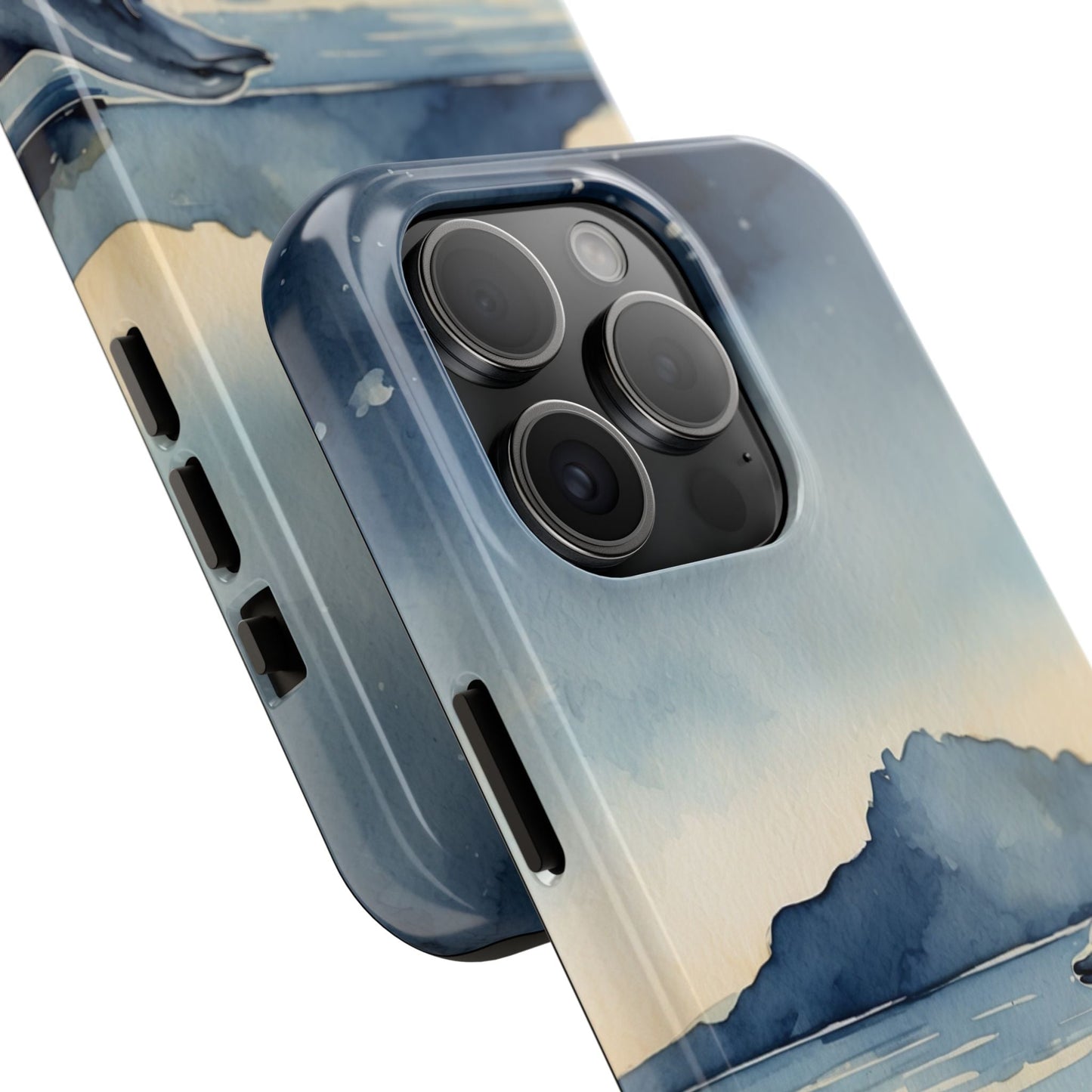 Moonlit Dolphin Watercolor iPhone Case - BOGO Cases