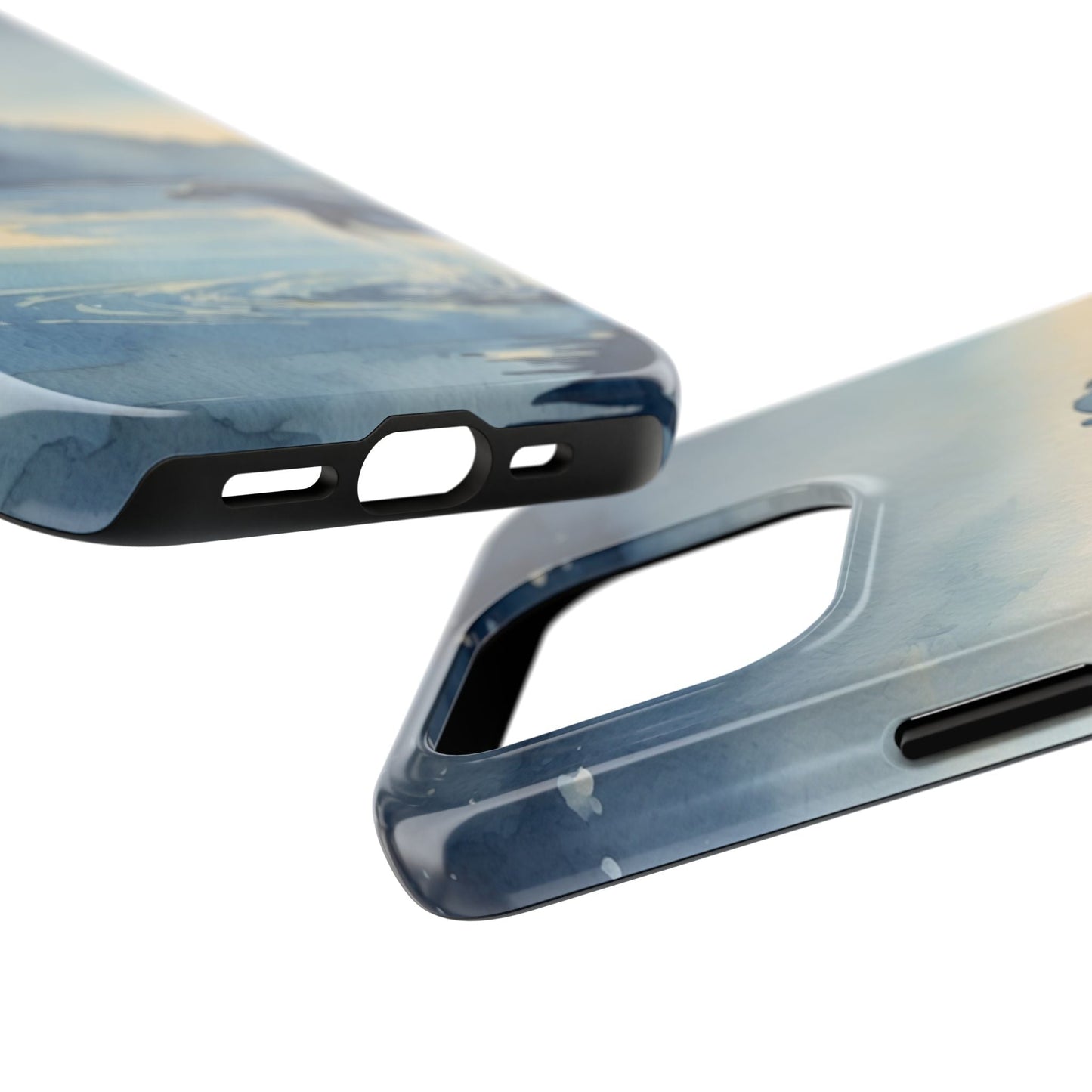 Moonlit Dolphin Watercolor iPhone Case - BOGO Cases