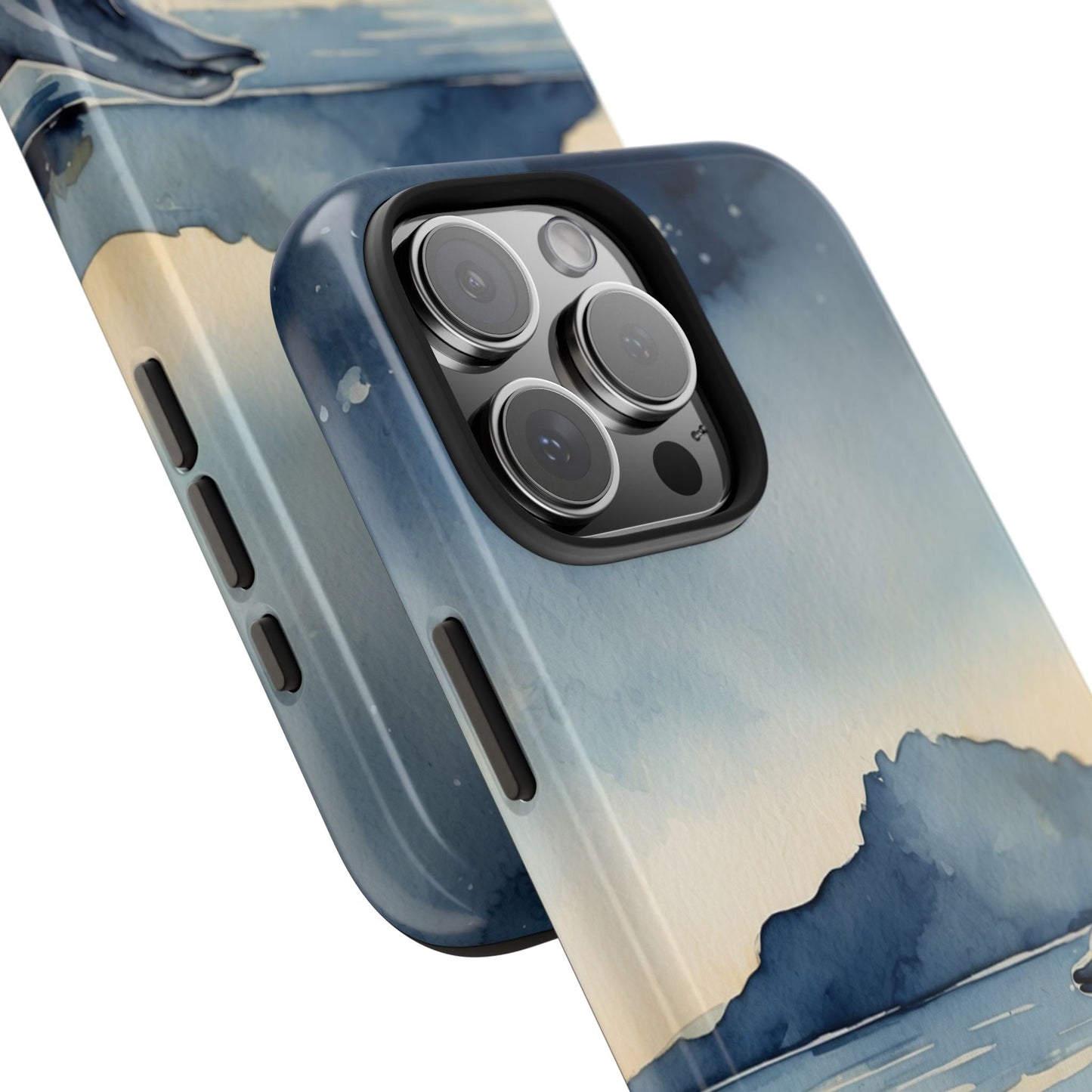 Moonlit Dolphin Watercolor iPhone Case - BOGO Cases