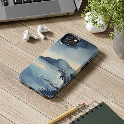 Moonlit Dolphin Watercolor iPhone Case - BOGO Cases