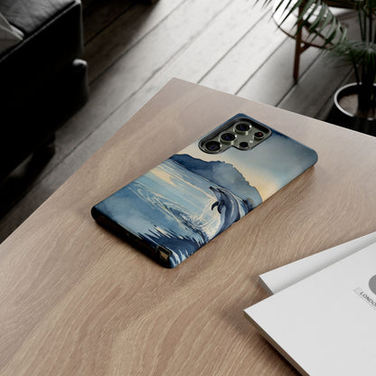 Moonlit Dolphin Watercolor Samsung Galaxy Case - BOGO Cases