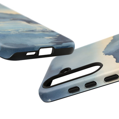 Moonlit Dolphin Watercolor Samsung Galaxy Case - BOGO Cases