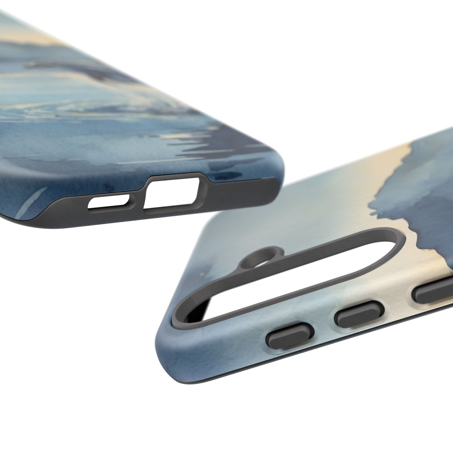Moonlit Dolphin Watercolor Samsung Galaxy Case - BOGO Cases