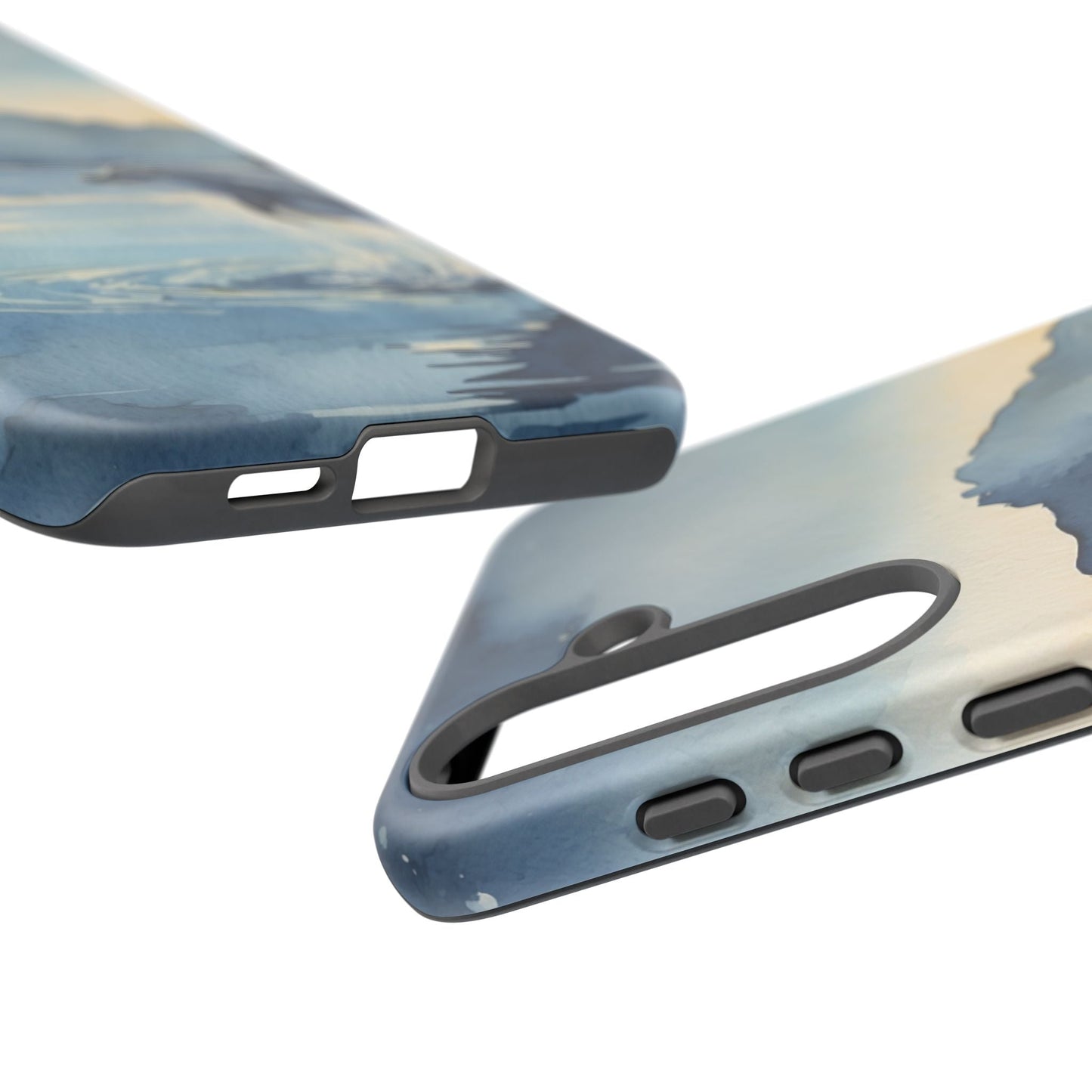 Moonlit Dolphin Watercolor Samsung Galaxy Case - BOGO Cases