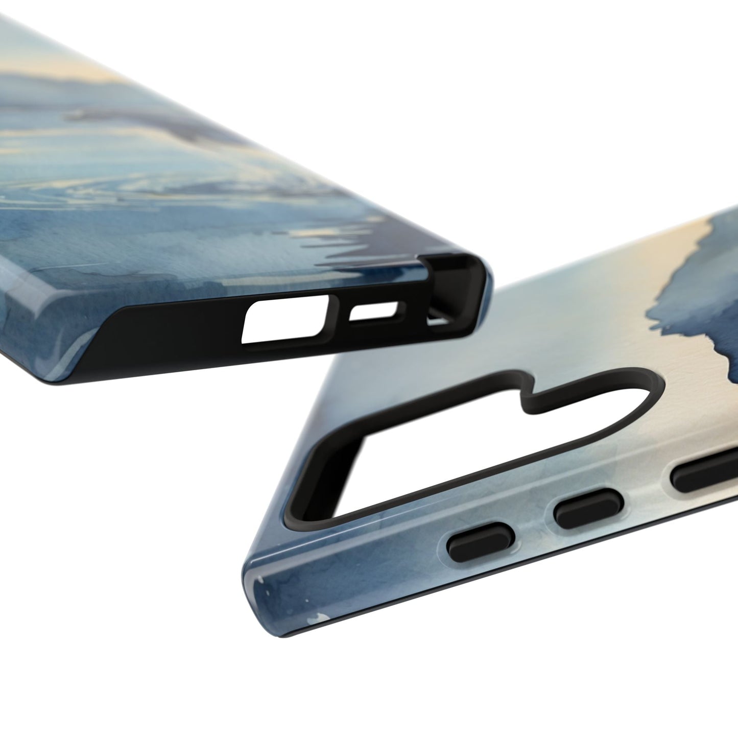 Moonlit Dolphin Watercolor Samsung Galaxy Case - BOGO Cases