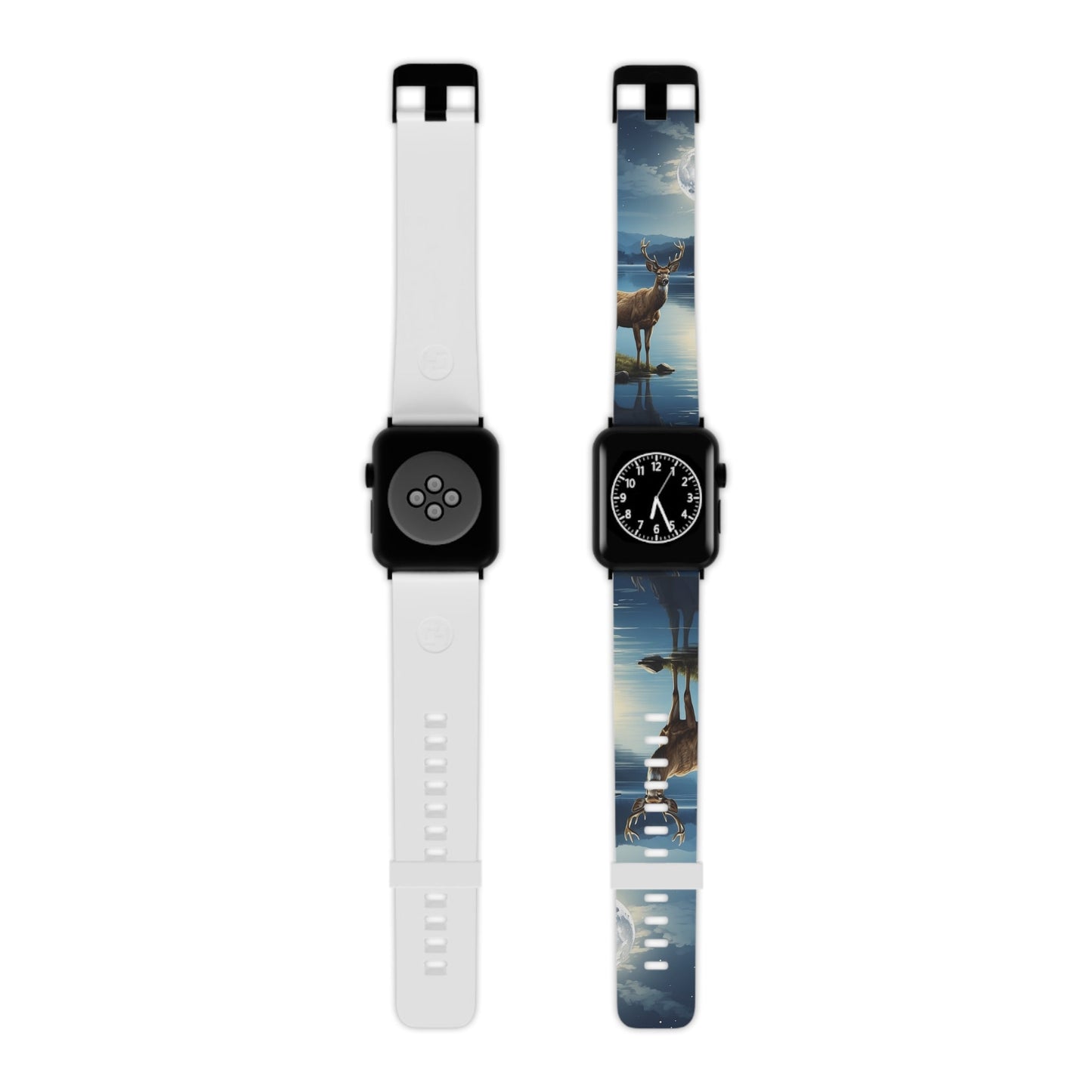 Moonlit Elegance Stag by the Lake Apple Watch Band - BOGO Cases