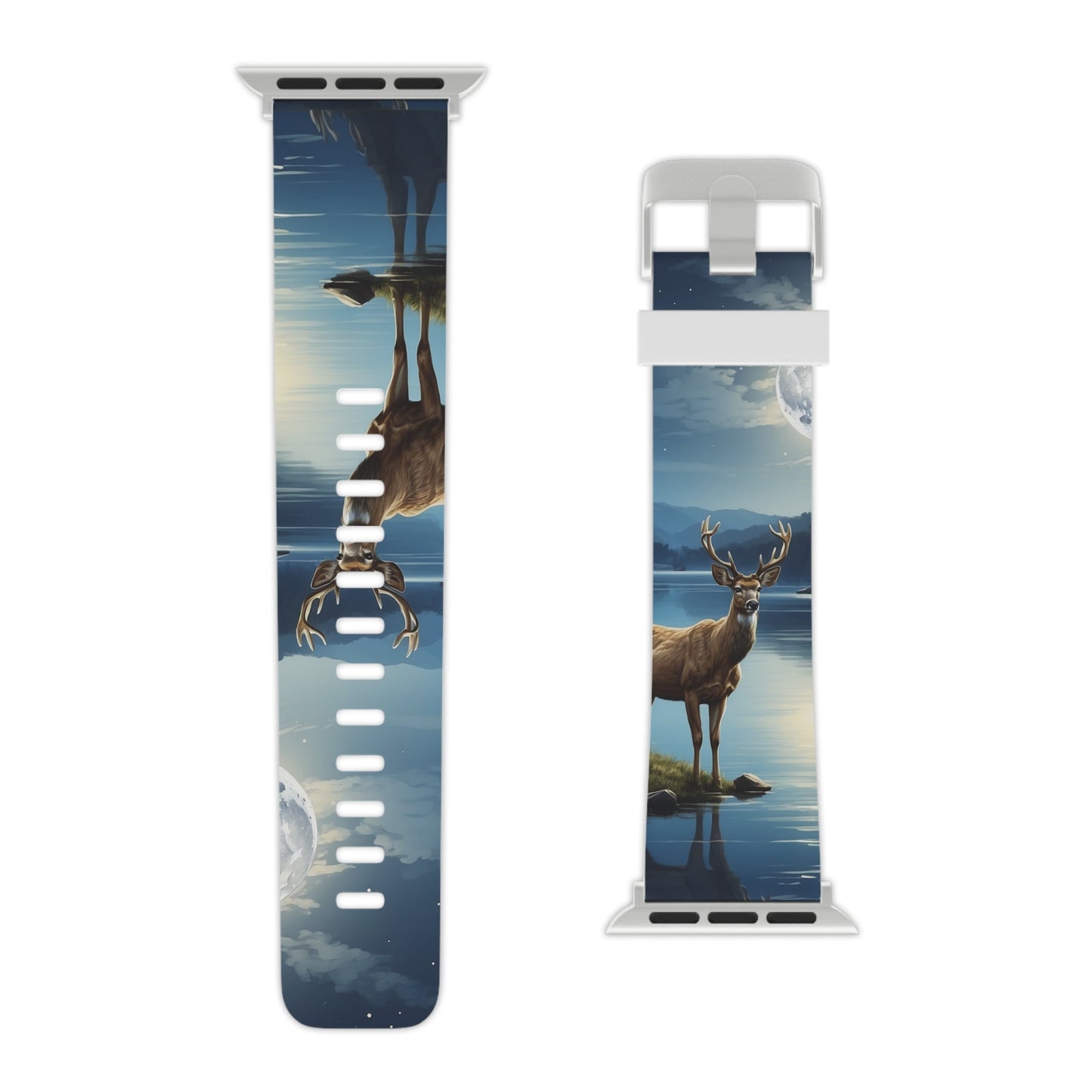 Moonlit Elegance Stag by the Lake Apple Watch Band - BOGO Cases