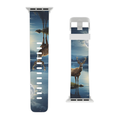 Moonlit Elegance Stag by the Lake Apple Watch Band - BOGO Cases