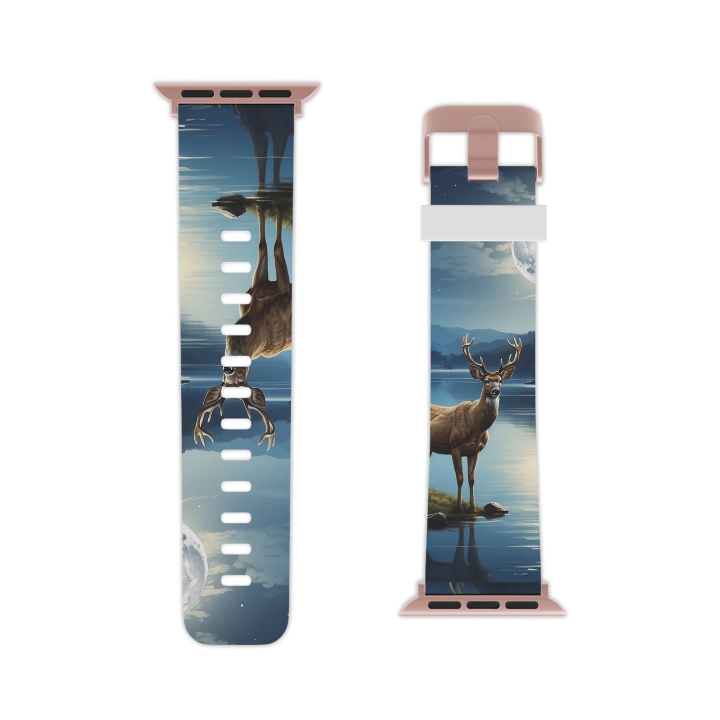 Moonlit Elegance Stag by the Lake Apple Watch Band - BOGO Cases