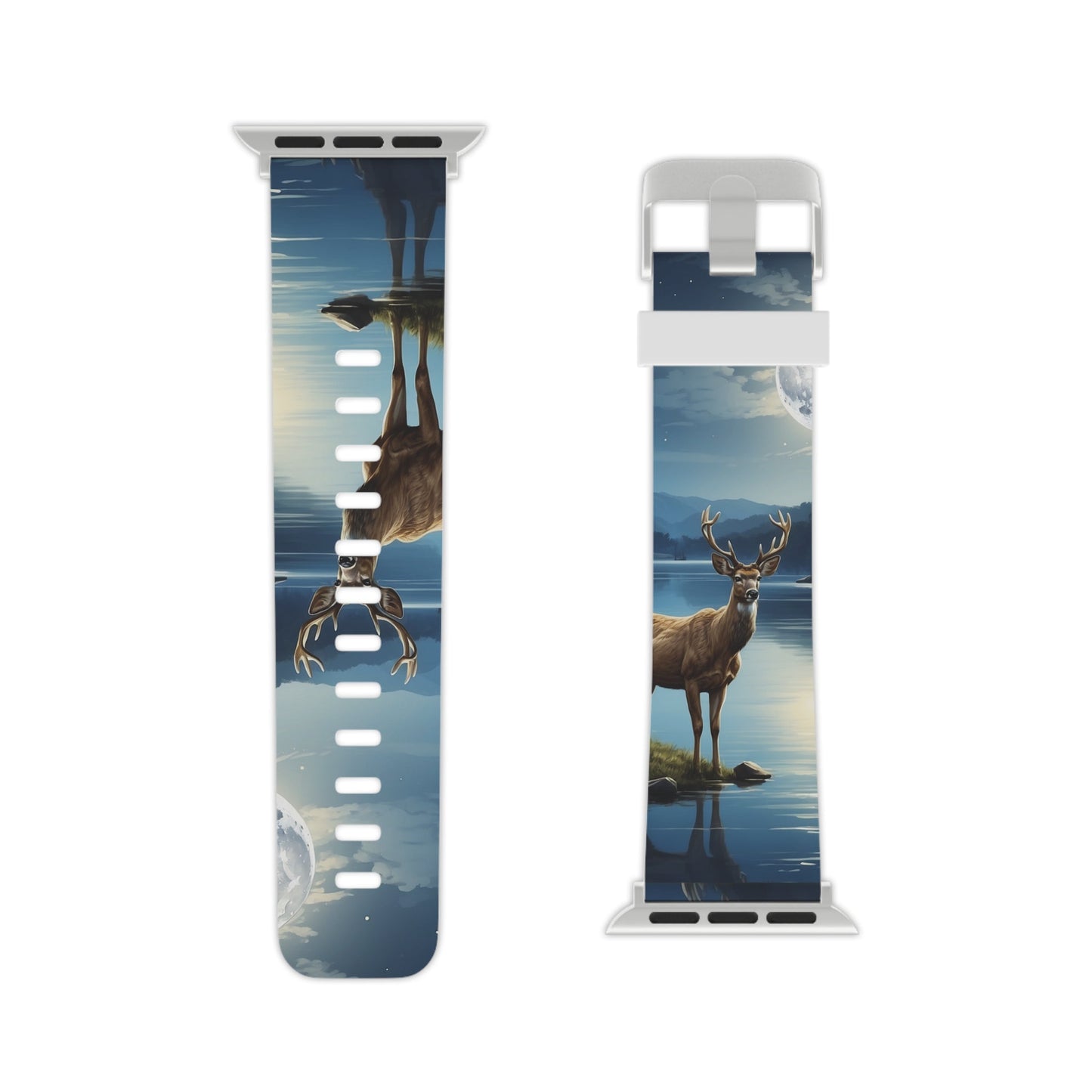 Moonlit Elegance Stag by the Lake Apple Watch Band - BOGO Cases