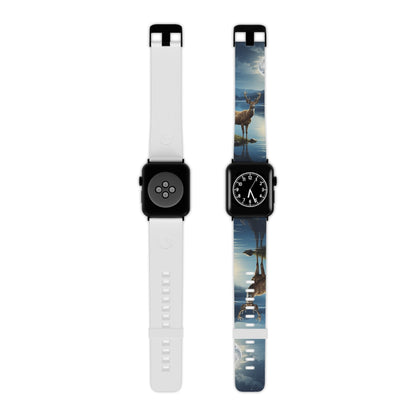 Moonlit Elegance Stag by the Lake Apple Watch Band - BOGO Cases
